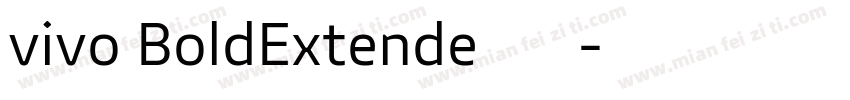 vivo BoldExtende字体下载字体转换